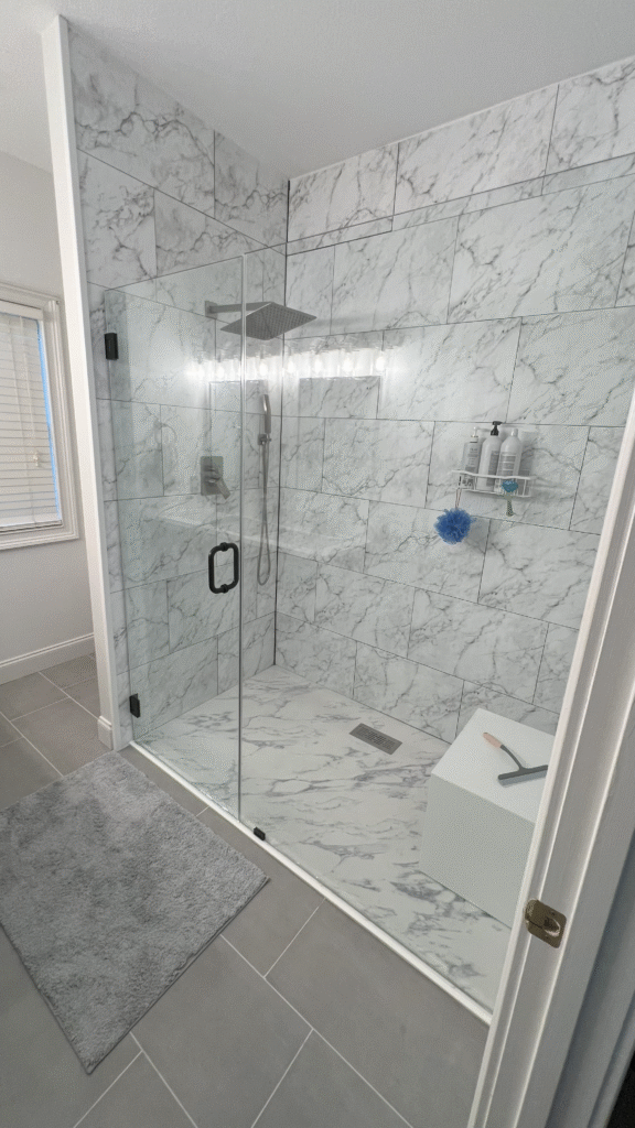 Custom Shower in Bathroom remodel